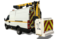 White 3.5T Cherry Picker with 12.5M Reach